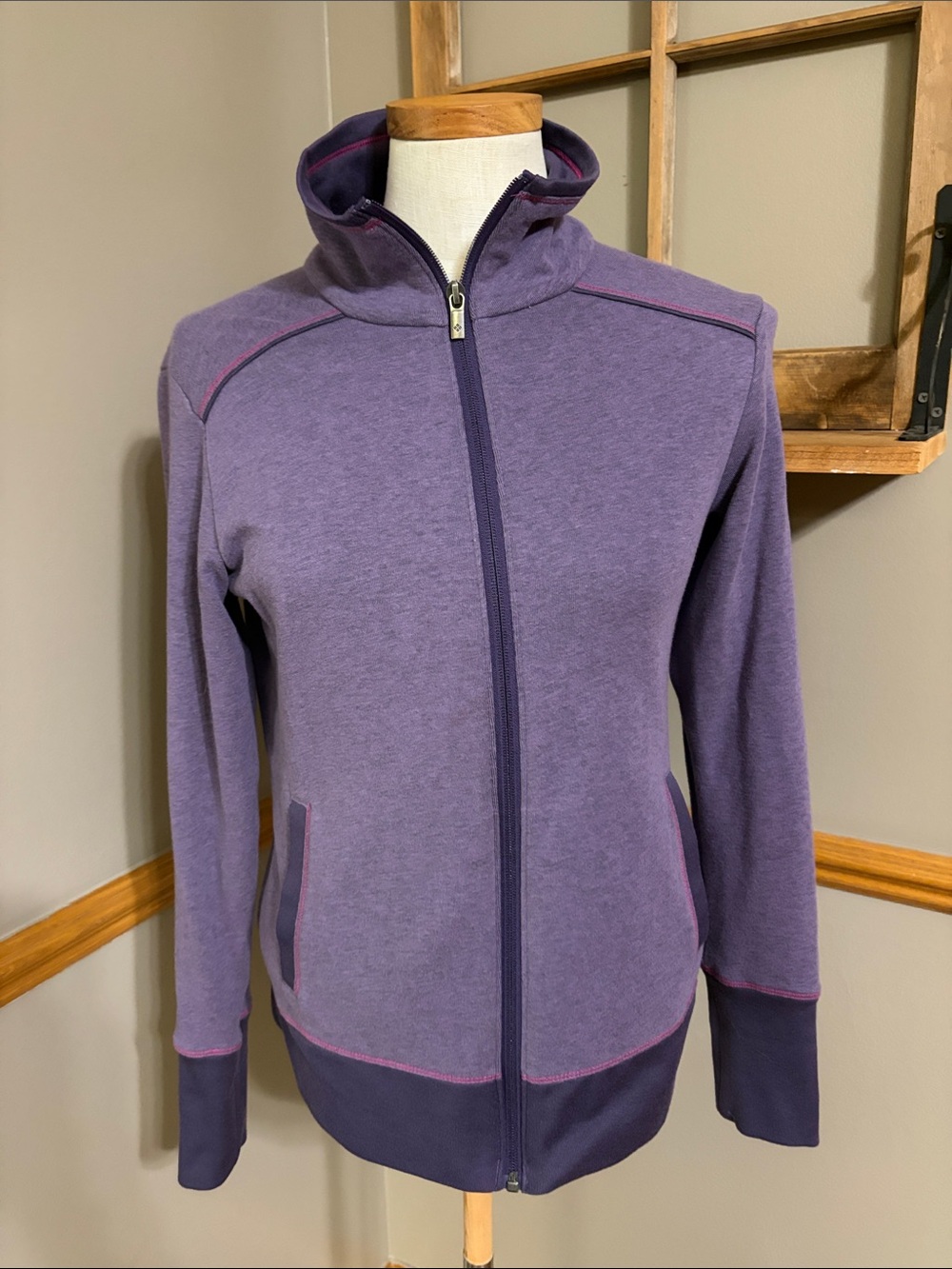 Columbia Omni-Wick Advanced Evaporation full zip Purple Jacket Size Small